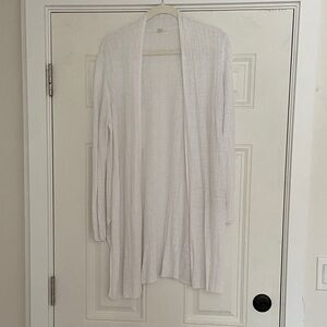 Eileen Fisher Organic Linen open Lightweight Open-Front Women's - White